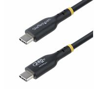 StarTech.com Câble de Recharge USB-C de 4m, Cordon USB-C Certifié USB-IF, 240W PD EPR, Câble Chargeur USB 2.0 Type-C pour Ordinateur Portable, Câble d