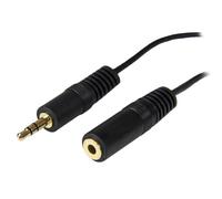 StarTech.com Câble d'extension audio pour enceinte PC de 3,6m - Rallonge audio 3,5mm - M/F, 3,5mm, Mâle, 3,5mm, Femelle, 3,7 m, Noir MU12MF