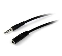 ST MUHSMF2M - Câble de casque, prise jack 4 broches 3,5 mm sur couplage, 2 m
