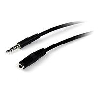 StarTech Câble d'extension pour casque MUHSMF1M TRRS 4 positions 3,5 mm 1 m M/F