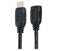 StarTech.com Câble d'extension / Rallonge HDMI Ultra HD 4K x 2K de 2m - Cordon HDMI vers HDMI - Mâle / Femelle - Noir - Plaqués or - Câble de rallonge HDMI - HDMI mâle pour HDMI femelle - 2 m - blindé