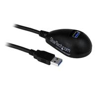 StarTech Câble d'extension SuperSpeed USB 3.0 A vers A sur socle 1,5 m Noir (M/F)