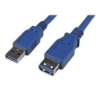 StarTech.com Câble d'extension SuperSpeed USB 3.0 de 1,8 m - Rallonge / Prolongateur USB A vers A - Répéteur USB 3.0 - M/F - Bleu - Rallonge de câble USB - USB type A (M) pour USB type A (F) -...