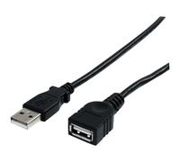 StarTech.com Câble d'extension USB 2.0 A vers A de 1,8 m - Rallonge USB - M/F - Rallonge de câble USB - USB (M) pour USB (F) - USB 2.0 - 1.8 m - noir - pour P/N: 35FCREADBK3, ICUSB2321F, ICUSB232V2, L