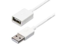 StarTech.com Câble d'extension USB 2.0 A vers A de 2 m - Rallonge USB 2.0 en blanc - M/F (USBEXTPAA2MW)