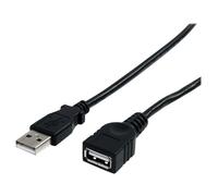 StarTech.com Câble d'extension USB 2.0 A vers A de 90 cm - Rallonge USB - M/F - Rallonge de câble USB - USB (M) pour USB (F) - USB 2.0 - 91 cm - noir - pour P/N: 35FCREADBK3, ICUSB2321F, ICUSB232V2, L