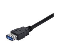 StarTech.com Câble d'extension USB 3.0 A vers A de 1 m - Rallonge USB A SuperSpeed en noir - M/F - Rallonge de câble USB - USB type A (M) pour USB type A (F) - USB 3.0 - 1 m - noir - pour P/N:...