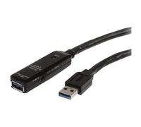 StarTech.com Câble d'extension USB 3.0 actif 5 m - M/F - Rallonge de câble USB - USB type A (M) pour USB type A (F) - USB 3.0 - 5 m - actif - noir - pour P/N: PEXUSB3S2EI, PEXUSB3S42, PEXUSB3S7, ST730