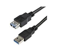 StarTech.com Câble d'extension USB 3.0 SuperSpeed de 2m - Rallonge / Prolongateur USB A vers A - Répéteur USB 3.0 - M/F - Noir - Rallonge de câble USB - USB type A (F) pour USB type A (M) - USB...