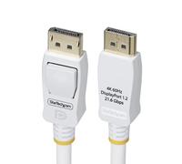 StarTech.com Câble DisplayPort 1.2 de 3m Blanc Certifié VESA, 4K 60Hz, 21.6Gbps, Connecteurs DP Verrouillables, Câble DisplayPort DP 1.2, Câble de Moniteur DP, M/M