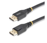 StarTech.com Câble DisplayPort 1.4 Actif de 15m - Câble DisplayPort DP8K avec HBR3, HDR10, MST, DSC 1.2, HDCP 2.2, 8K 60Hz, 4K 120Hz - Câble/Cordon DP 1.4 Mâle/Mâle (M/M)