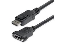 StarTech.com Câble DisplayPort à Montage sur Panneau de 91cm - 4K x 2K - Câble d'Extension DP 1.2 M/F - Câble d'Extension Vidéo DP avec Connecteur DP à Montage sur Panneau - Câble pour Moniteur DP