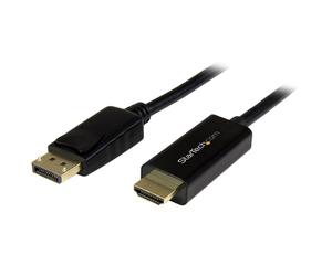 StarTech.com Câble DisplayPort vers HDMI 2m - 4K 30Hz - Adaptateur DP vers HDMI - Convertisseur pour Moniteur DP 1.2 à HDMI - Connecteur DP à Verrouillage - Cordon Passif DP vers HDMI