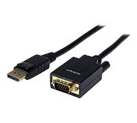 StarTech.com Câble DP vers VGA de 1,8 m - 1920 x 1200 - Câble/Cordon Adaptateur Convertisseur Vidéo Actif DP++/1.2 (DP) Mâle/VGA Mâle d'Ordinateur Portable vers Vidéoprojecteur (DP2VGAMM6)