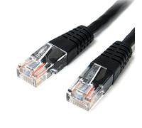 StarTech.com Câble Ethernet Cat5e - 0,9 m - Noir - Câble de raccordement - Câble Cat5e moulé - Câble réseau Court - Cordon Ethernet - Câble Cat 5e - 0,9 m (M45PATCH3BK)
