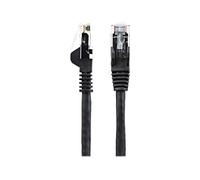 StarTech.com Câble Ethernet CAT6 2m - LSZH (Low Smoke Zero Halogen) - Cordon RJ45 UTP Anti-accrochage 10 GbE LAN - Câble Réseau Internet 650MHz 100W PoE - Noir - Snagless - 24AWG (N6LPATCH2MBK)