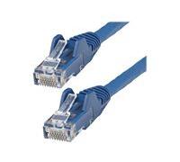 StarTech Câble Ethernet CAT6 50 cm N6LPATCH50CMBL – LSZH, RJ45 UTP 10GbE 100W PoE Bleu