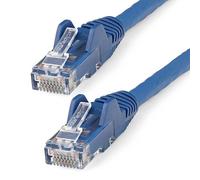 StarTech.com Câble Ethernet CAT6 de 10m - LSZH (Low Smoke Zero Halogen) - 10 Gigabit 650MHz 100W PoE RJ45 10GbE UTP Vérifié ETL - Bleu - Cordon de raccordement réseau sans accroc avec décharge de trac