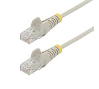 StarTech.com Câble Ethernet CAT6 Gris Fin de 25cm, Sans Accroc, 100W PoE, UTP, LSZH, Fil de Cuivre Pur 28AWG, Cordon RJ45