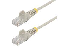 StarTech.com Câble Ethernet CAT6 Gris Fin de 7m, Sans Accroc, 100W PoE, UTP, LSZH, Fil de Cuivre Pur 28AWG, Cordon Patch Réseau RJ45 avec Serre-Câble, Contrôlé Fluke