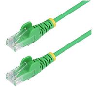 StarTech.com Câble Ethernet CAT6 Vert Fin de 25cm, Sans Accroc, 100W PoE, UTP, LSZH, Fil de Cuivre Pur 28AWG, Cordon Patch Réseau RJ45 avec Serre-Câble, Contrôlé Fluke