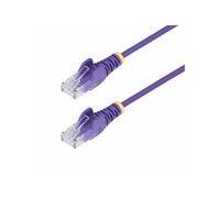 StarTech.com Câble Ethernet CAT6 Violet Fin de 2m, Sans Accroc, 100W PoE, UTP, LSZH, Fil de Cuivre Pur 28AWG, Cordon RJ45