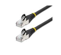 StarTech.com Câble Ethernet CAT6a 0.5m S/FTP LSZH 10GbE 500MHz 100W PoE++ RJ45 Snagless AWG27 Noir
