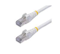 StarTech.com Câble Ethernet CAT8 Blanc de 50cm, RJ45 Snagless, 25G/40G, 2000MHz, 100W PoE++, S/FTP, Fil de Cuivre Pur 26AWG, LSZH, Cordon de Raccordement Réseau Blindé avec Serre-Câble, Testé par Fluke Channel