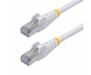 StarTech.com Câble Ethernet CAT8 Blanc de 12m, RJ45 Snagless, 25G/40G, 2000MHz, 100W PoE++, S/FTP, Fil de Cuivre Pur 26AWG, LSZH, Cordon de Raccordement Réseau Blindé avec Serre-Câble, Testé par Fluke