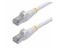 StarTech.com Câble Ethernet CAT8 Blanc de 50cm, RJ45 Snagless, 25G/40G, 2000MHz, 100W PoE++, S/FTP, Fil de Cuivre Pur 26AWG, LSZH, Cordon de Raccordement Réseau Blindé avec Serre-Câble, Testé par Fluke Channel