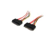 StarTech.com Câble Extension SATA 22 Broches (Mâle/Femelle) 30cm - SATA I - 6 Gbit/s - Connecteurs Droit 7+15 Pin & 22 Pin - RoHS, CE, REACH