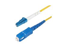 StarTech.com Câble Fibre Optique 1m OS2 LC/SC UPC 9/125µm Simplex Monomode LSZH - 40/100GbE - Perte <0.3dB - Longueurs d'onde 1260-1625nm