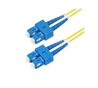 StarTech.com Câble Fibre Optique 2m OS2 SC/UPC vers SC/UPC Monomode Duplex 9/125µm LSZH, Perte 0.3dB, 100Gbps, Longueurs d'Ondes 1260-1625nm