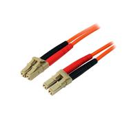 StarTech.com Câble Fibre Optique Duplex 2m LC/LC Multimode OM2 50/125µm LSZH - 10Gbps - REACH/RoHS - Orange