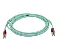 Startech.com aqua om4 duplex multimode fiber - 3m/ 9 ft - 100 gb - 50/