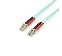 StarTech.com Câble Fibre Optique Multimode 5m LC/UPC à LC/UPC OM3, Fibre Zipcord Full Duplex 50/125µm, Réseaux 100G, LOMMF/VCSEL, 0.3dB Faible Perte d'Insertion, Cordon Patch Fibre LSZH, A50FBLCLC5