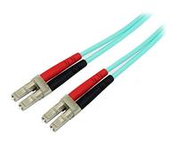 Startech.com aqua om4 duplex multimode fiber - 1m / 3 ft - 100 gb - 50
