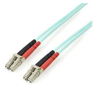 Startech.com aqua om4 duplex multimode fiber - 3m/ 9 ft - 100 gb - 50/