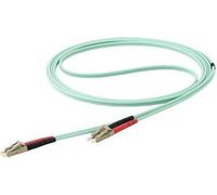 StarTech.com 7 m OM4 LC to LC Multimode Duplex Fiber Optic Patch Cable - Aqua - 50/125 - Fiber Optic Cable - 40/100Gb - LSZH (450FBLCLC7) - Cordon de raccordement - LC multi-mode (M) pour LC...