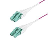 StarTech.com Câble Fibre Optique Multimode OM4 LC vers LC (UPC) de 30m, Erika Violet, 50/125 µm, 40G/100G, LOMMF/VCSEL, Cordon de Raccordement Fibre Optique Uniboot, Certifié OFNR Riser