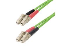 StarTech.com 15m (50ft) LC to LC (UPC) OM5 Multimode Fiber Optic Cable, 50/125µm Duplex LOMMF Zipcord, VCSEL, 40G/100G, Bend Insensitive, Low Insertion Loss, LSZH Fiber Patch Cord - Cordon de...
