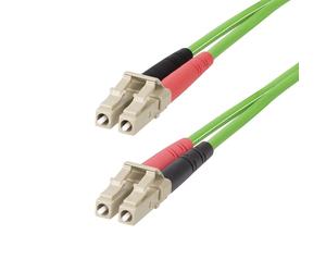 StarTech.com Câble Fibre Optique Multimode OM5 LC à LC UPC de 20m, Cordon/Jarretière/Connecteur Fibre Optique 50/125µm Duplex LOMMF Zipcord, VCSEL, 40G/100G, Insensible à la Courbure, Cordon de Liaiso
