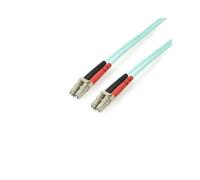 StarTech.com Câble Fibre Optique Multimode de 3m LC/UPC à LC/UPC OM3, Fibre Zipcord Full Duplex 50/125µm, Réseaux 100G, LOMMF/VCSEL, <0.3dB Faible Perte d'Insertion, Cordon Patch Fibre LSZH