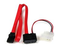 StarTech.com 20in Slimline SATA to SATA with LP4 Power Cable Adapter - câble SATA - 50.8 cm
