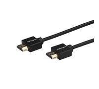 StarTech.com Câble HDMI 2.0 Fin de 2m, Câble HDMI Haute Vitesse 4K 60Hz avec Ethernet, Câble HDMI UHD, Classé CL2, Câble/Cordon HDMI Fin pour TV/Écran/Portable/PC, HDMI vers HDMI Vidéo