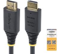 StarTech.com Câble HDMI certifié Premium High Speed de 1m, 4K 60Hz/1440p 144Hz, HDR10/HDCP 2.2/ARC, 18Gbps, Câble court UHD HDMI 2.0 Arc pour TV/Moniteur/PC/ordinateur portable/Projecteur