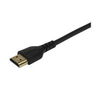 StarTech.com Câble HDMI Fin de 1m, Câble HDMI 2.0 Flexible Certifié Premium avec Ethernet, UHD 4K 60Hz HDR10, Conception Durable en Fibre d'Aramide avec Gaine en TPE