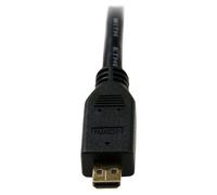 StarTech.com Câble HDMI haute vitesse avec Ethernet 0,5 m - HDMI vers HDMI Micro - M/M - Câble HDMI avec Ethernet - HDMI mâle pour 19 pin micro HDMI Type D mâle - 50 cm - noir