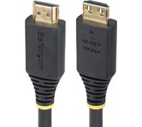 StarTech.com Câble HDMI haute vitesse de 1,8m avec connecteurs à poignée, 4K 60Hz/1440p 144Hz, 18 Gbps, HDR10/HDCP 2.2, câble arc UHD HDMI 2.0 pour TV/moniteur/écran, gaine TPE
