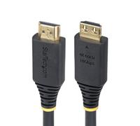 StarTech.com Câble HDMI Haute Vitesse de 2,4 m avec Connecteurs à Verrouillage, 4K 60 Hz/1440p 144 Hz, HDR10/HDCP 2.2/ARC, 18 Gbps, Câble UHD HDMI 2.0